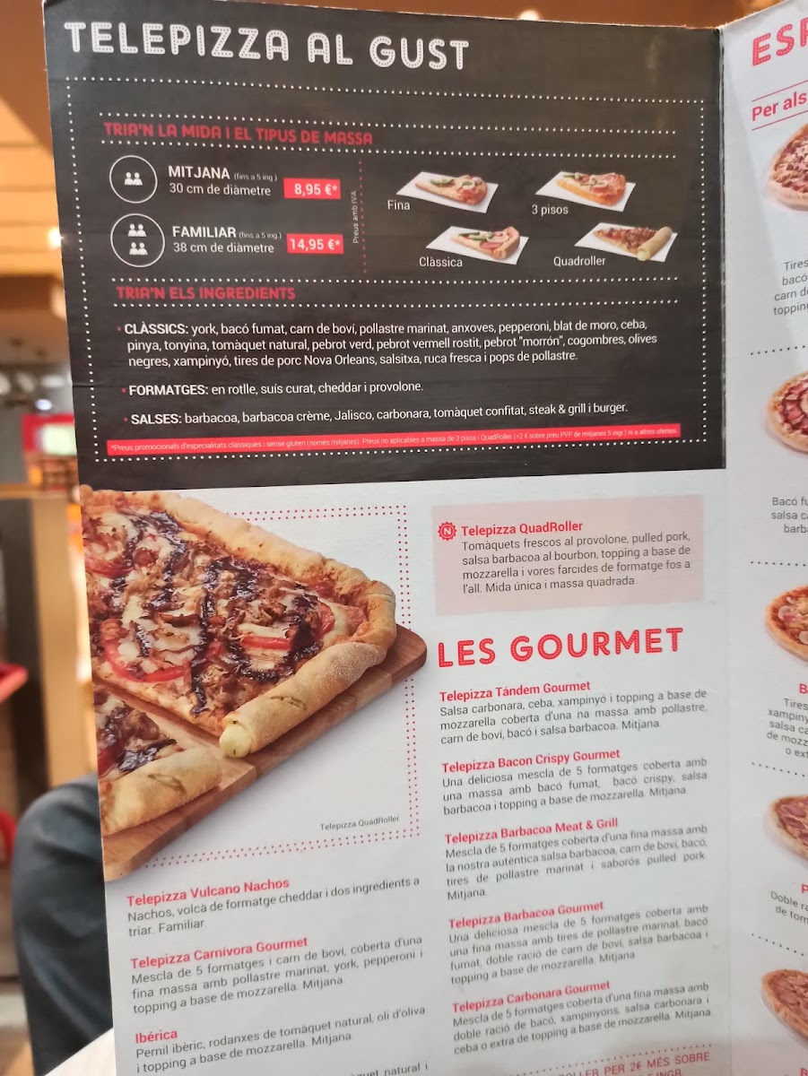 Menu Telepizza El Prat - Comida A Domicilio-3